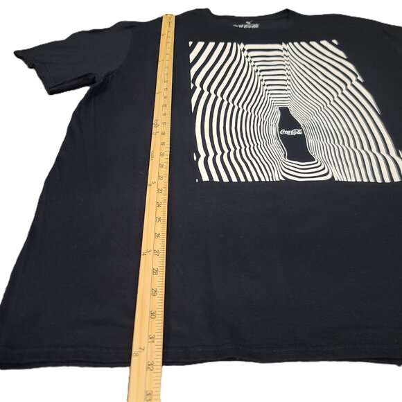 COCA-COLA Men's Black Short Sleeve 100% Cotton Tee Size 2X (50-52) - Picture 7 of 10